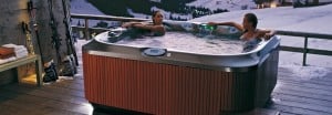 spa wellness jacuzzi zimą
