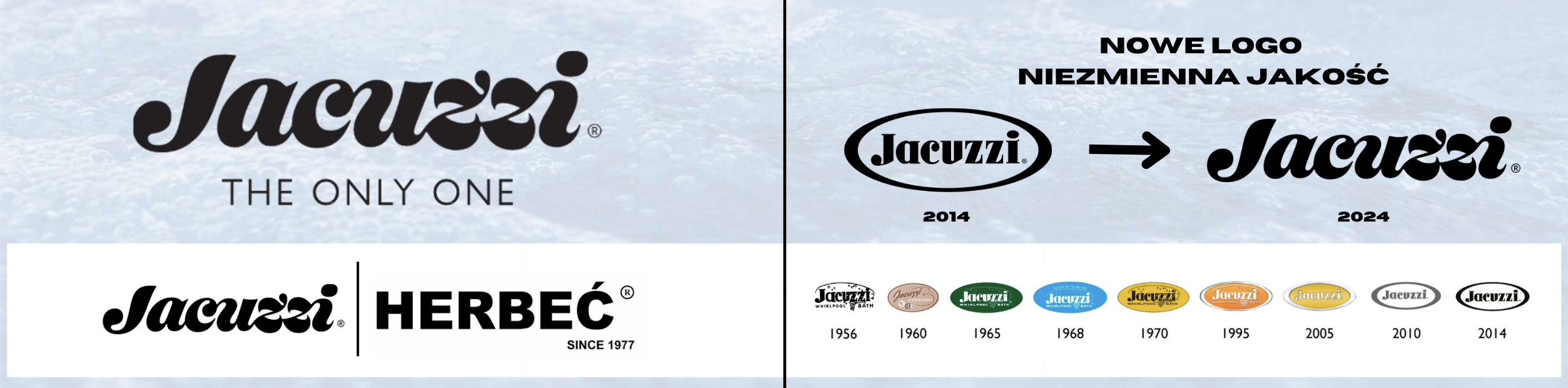 Nowe Logo Jacuzzi® HERBEC Polska jacuzzi logo 2024
