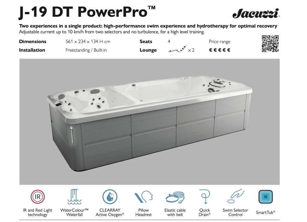 SwimSPA Jacuzzi z przeciwprądem Jacuzzi HERBEC basen całoroczny basen z hydromasażem_ 1