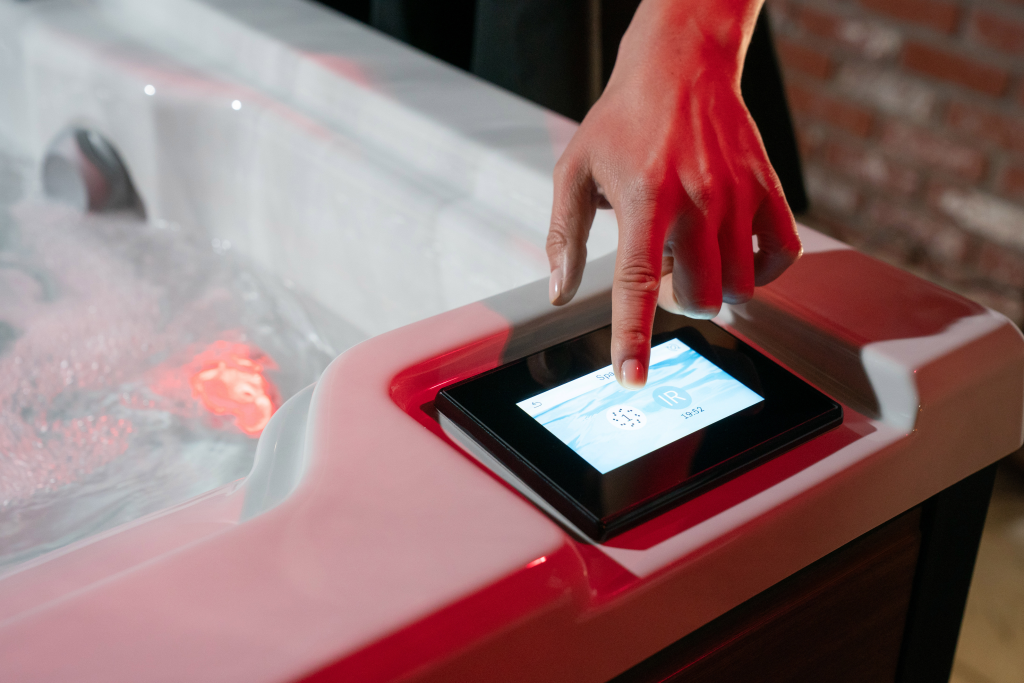 J404L dwu osobowe Jacuzzi z leżankami_wanna_SPA_całoroczna na balkon na taras_HERBEC_ 2