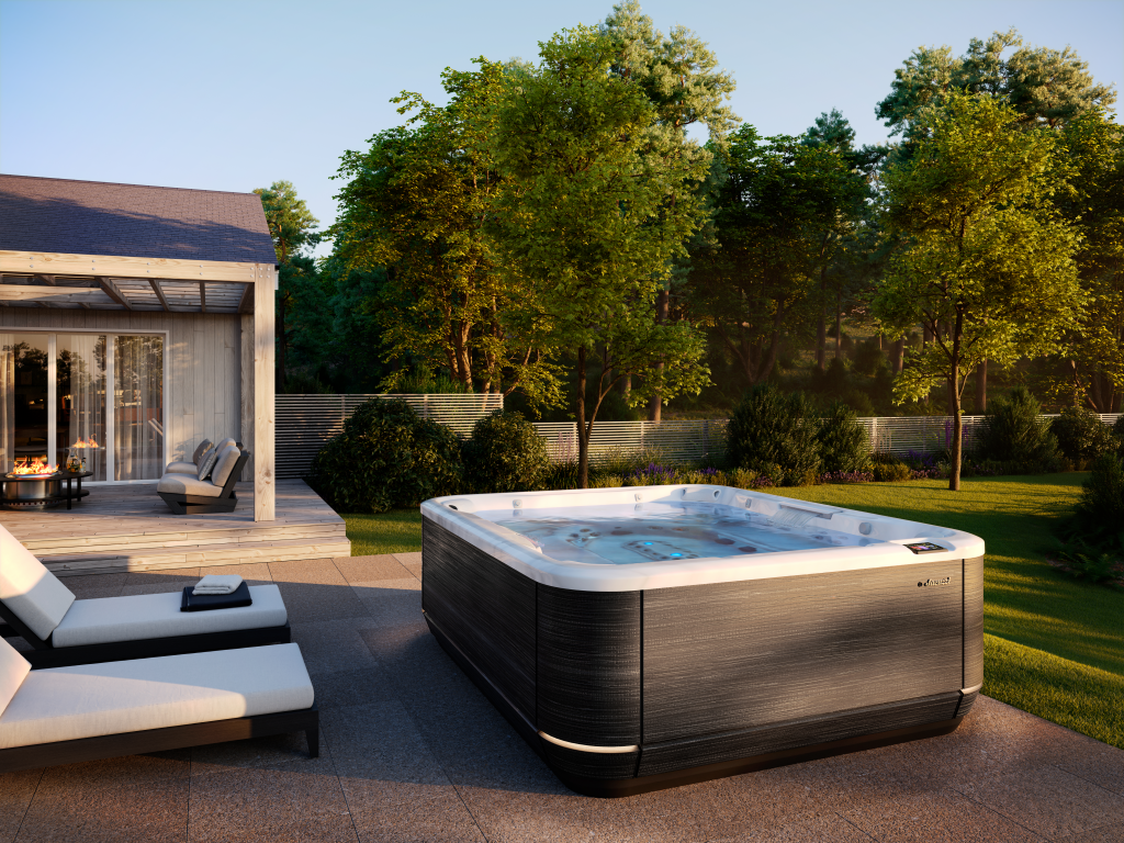 SPA Jacuzzi 9 os całoroczna wanna spa do ogrodu nowoczesna z podświetleniem PREMIUM HERBEC_1