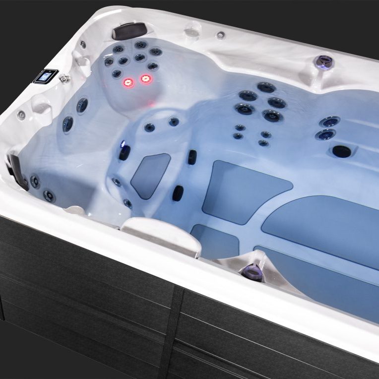 Basen SwimSPA z przeciwprądem ogrodowy basen całoroczny Jacuzzi J14 PowerPro PowerActive HERBEC_2 SwimSPA J14 PowerPro/Active